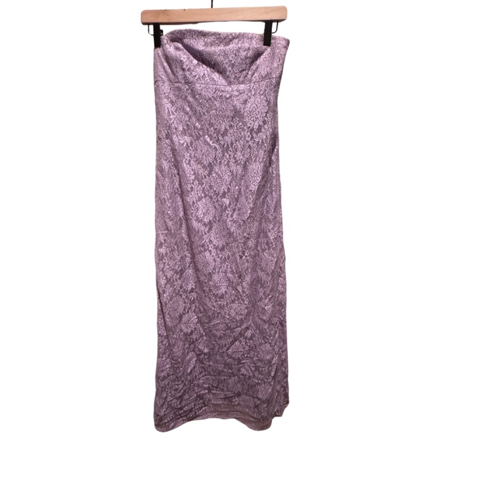 3/$30  Nicole Miller Lavender Lace Strapless Dress